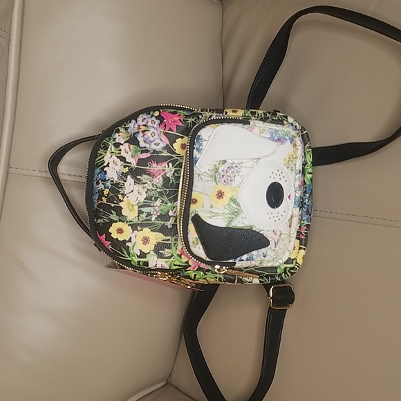 Betsey Johnson mini dog face backpack NWT - Picture 1 of 6